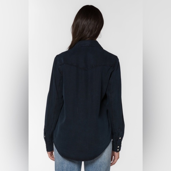 Velvet Heart- Raquel overdye  indigo shirt - Picture 3 of 11